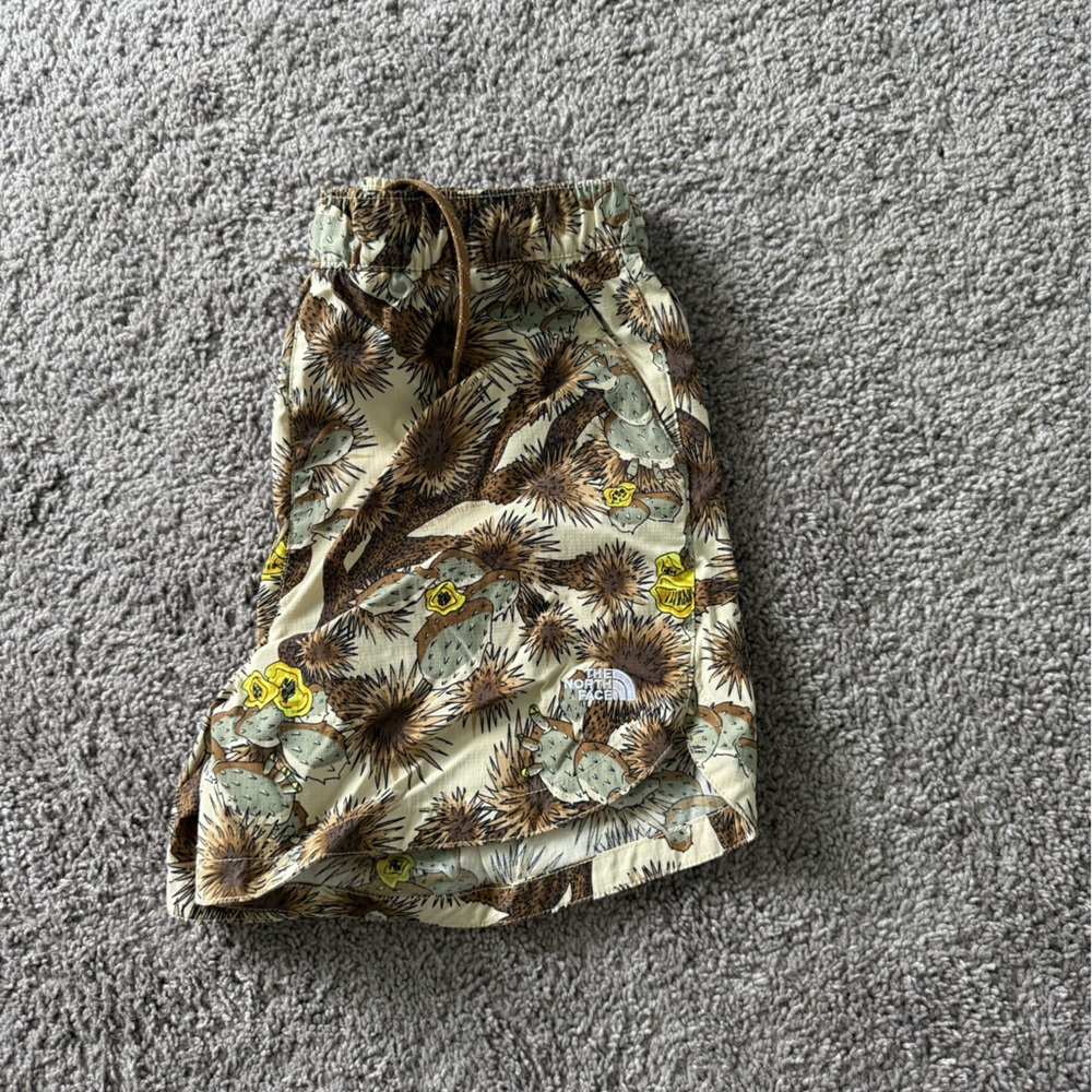 Cactus Print Drawstring Shorts